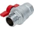 Шаровой кран Giacomini R854, 1, ВН, ручка-бабочка красная, хромированный R854X025 2