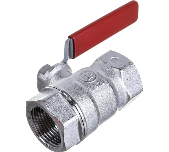 Шаровой кран Giacomini R250D, 3/4, ВВ, ручка-рычаг красный, хромированный R250X004 1