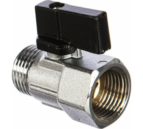 Шаровой кран ELSEN MINI, прямой, 1/8", 1/8", НВ, ручка-бабочка EV93.1818