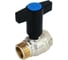 Шаровой кран ELSEN 1/2", НВ, высокая ручка из пластмассы EV12.6201 1