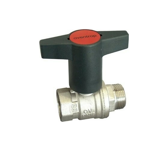 Шаровой кран Oventrop Optibal, DN-40, 1 1/2, НВ, PN, бар-16, ручка-пластмассовая 1077312 1