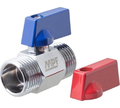 Шаровой кран-мини для стиральных/посудомоечных машин MPF 1/2" н/н флажок ИС.080342
