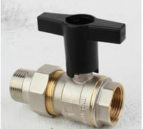 Шаровой кран ELSEN 3/4", НВ, высокая ручка из пластмассы, с разъемным соединением EV34.6202