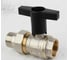 Шаровой кран ELSEN 3/4", НВ, высокая ручка из пластмассы, с разъемным соединением EV34.6202 1