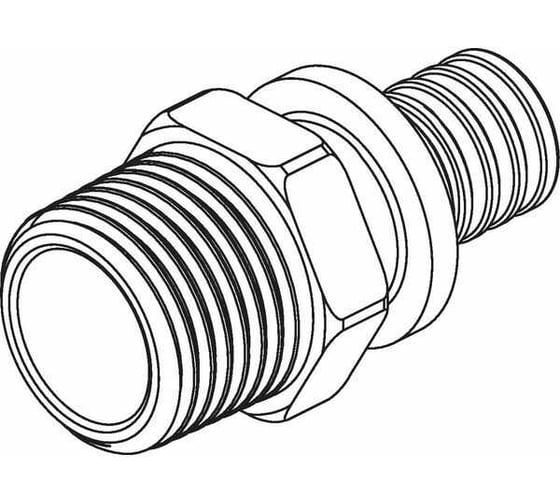 Переходник REHAU Н, 16, 1/2", нержавеющая сталь (SX) 11377221001