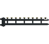 Коллектор Warme с гидрострелкой рядный на 6 контуров с накидными гайками WKD.R.85F.5+1