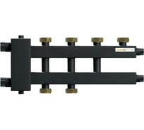 Коллектор Warme с гидрострелкой компакт на 4 контура с накидными гайками WKD.R.85.K.F.2+1+1