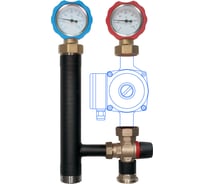 Насосная группа быстрого монтажа Warme с термоклапаном 20-43С, без насоса Maske40.3