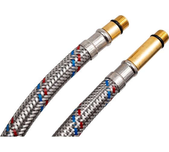 Комплект гибкой подводки для воды AV Engineering иголка м10 - гайка 1/2" 100 см AVE217100