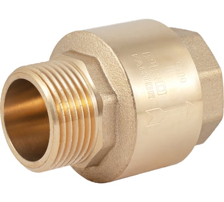 Обратный клапан PROFACTOR с латунным штоком, для насосов в/н 1" PF CV 242FM