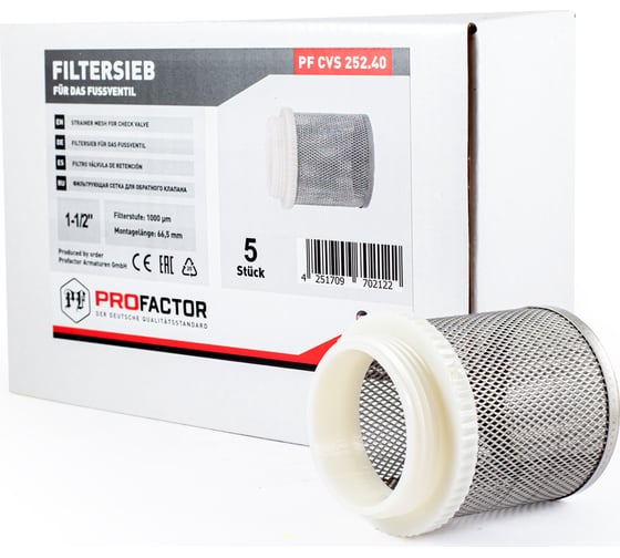 Фильтрующая сетка обратного клапана PROFACTOR 1 1/2" PF CVS 252.40