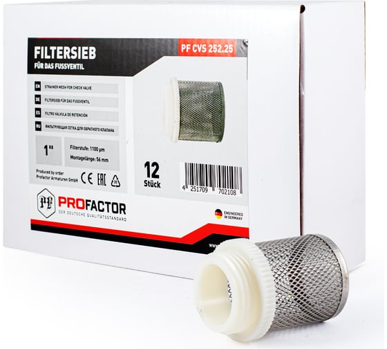 Фильтрующая сетка обратного клапана PROFACTOR 1" PF CVS 252.25