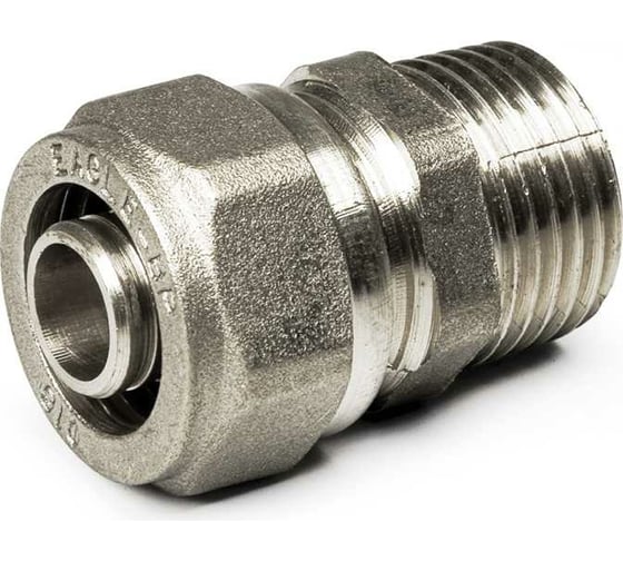Прямой соединитель BYR PEX Н.Р. 1/2" х 20 (2.0) для подключения приборов, никель 1082 1