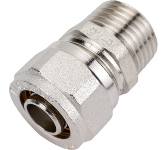 Прямой соединитель BYR PEX Н.Р. 1/2" х 16 (1.8) для подключения приборов, никель 1080