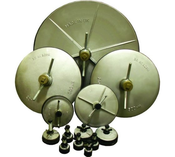 Алюминиевая заглушка Huntingdon с проходным штоком Д=225 мм 220 - 240 мм PSP4225 1