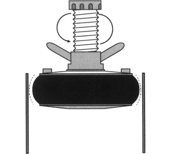 Пластиковая заглушка Huntingdon Д=60 мм 60 - 77 мм 1/2" PSP2063