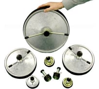 Стальная заглушка Huntingdon с проходным штоком Д=125 мм 124 - 139 мм PSP6125