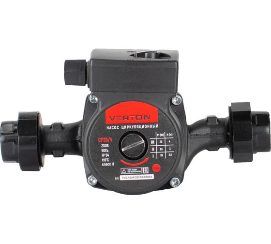 Циркуляционный насос VERTON AQUA CP25/4 (72-53-36Вт, Q max 40-30-20л/мин) 01.13296.13313