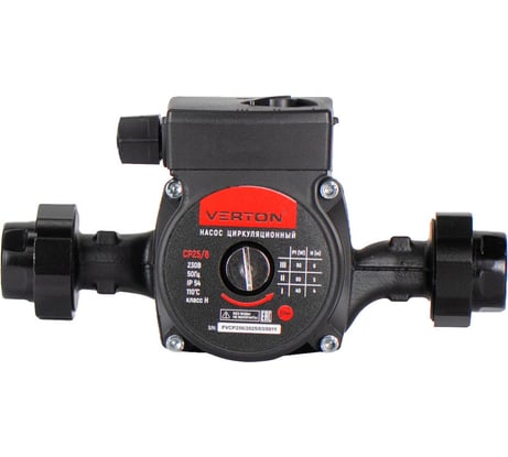 Циркуляционный насос VERTON AQUA CP25/6 (90-60-40Вт, Q max 40-30-20л/мин, H max 6-5-4,L 180мм, под.38мм) 01.13296.13314