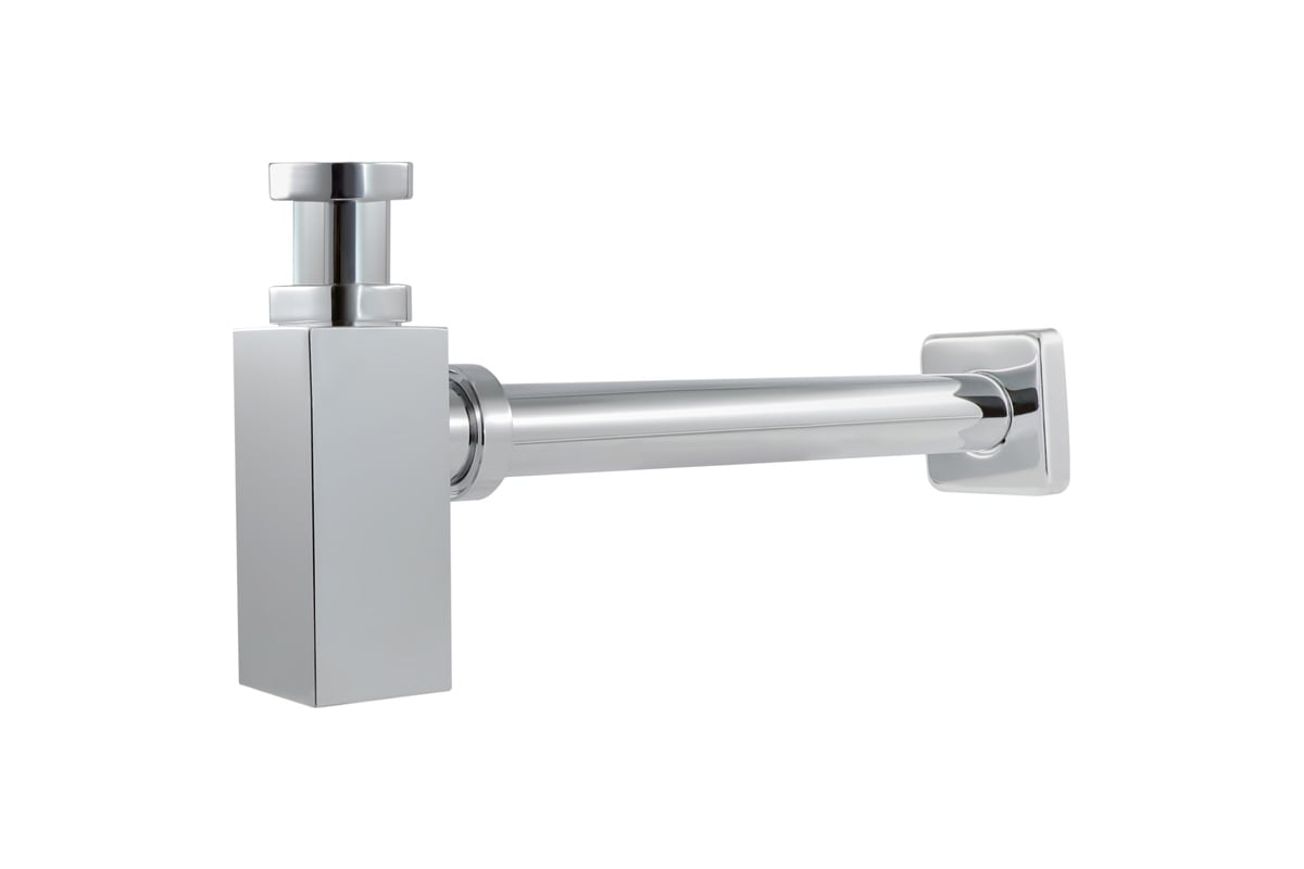 Сифон для раковины Terma Square без выпуска, бутылочный, латунный 32266 ...?