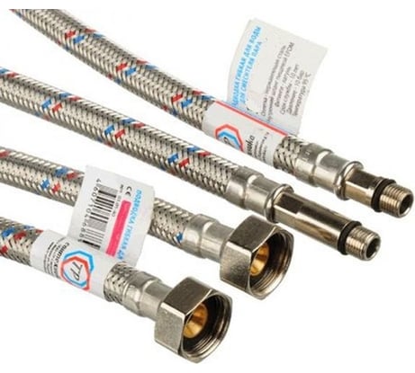 Подводка к смесителю TР-сантехника из нержавеющей стали 80 см, пара 79835