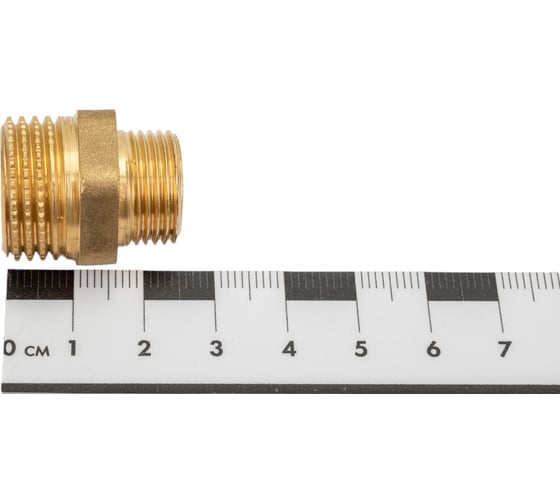 Переходной ниппель LD PRIDE 1/2'' - 3/8'' нар/нар латунь 549997