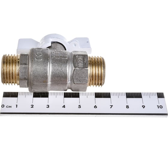 Шаровой кран LD PRIDE 1/2'' нар/нар бабочка, белая 544682
