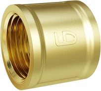 Муфта LD PRIDE DN15 (1/2") ВР латунь с биркой LD.65.502.15.1