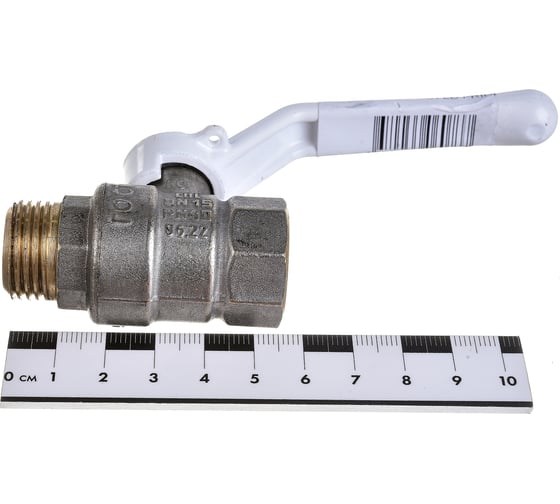 Шаровой кран LD PRIDE 1/2'' вн/нар рукоятка, белый 544498
