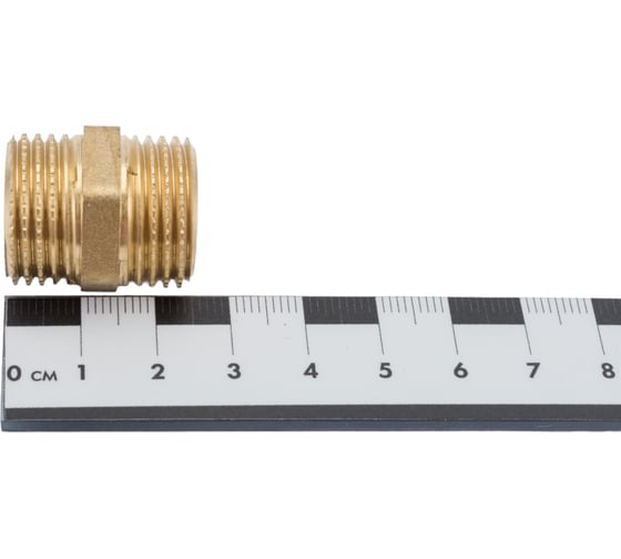 Ниппель LD PRIDE 1/2'' нар/нар латунь 549721
