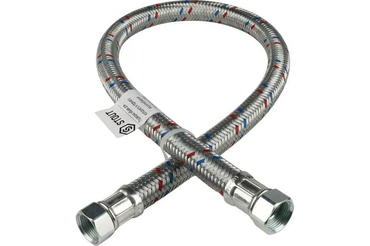 Гибкая подводка для воды STOUT ВР 3/4 х ВР 3/4, длина 200 см SHF-0320 ...