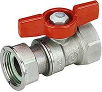 Шаровой кран Giacomini 1x1 В-В с рукояткой бабочка, латунь R251PY006
