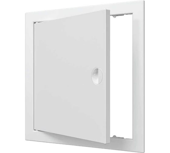 Ревизионная люк-дверца EVECS Л2525Р 268x268, с фланцем, 246x246, с ручкой АБС 90-00983