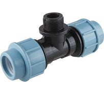 Тройник ПНД компрессионный с наружной резьбой (32 ммx1") AV Engineering AVE1093201