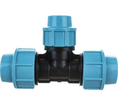 Тройник ПНД компрессионный переходной (25x20x25 мм) AV Engineering AVE110252025