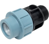 Муфта ПНД компрессионная с наружной резьбой (25 ммx1") AV Engineering AVE1062501