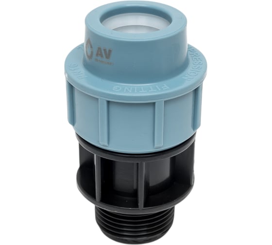 Муфта ПНД компрессионная с наружной резьбой (25 ммx1") AV Engineering AVE1062501