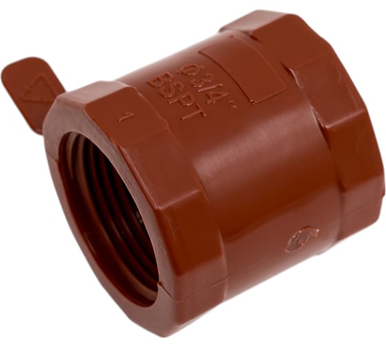 Муфта ПП с внутренней резьбой коричневая 3/4" AV Engineering AVE159013