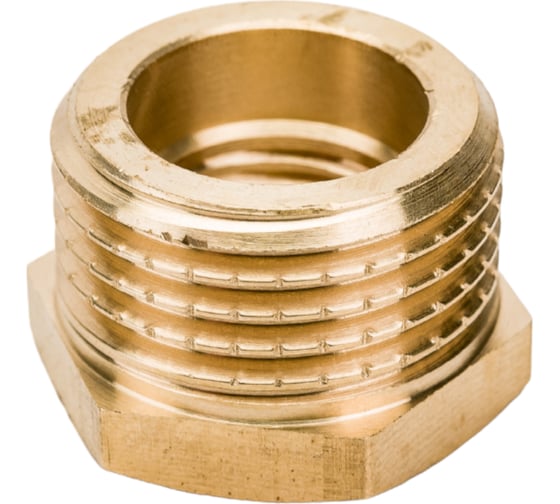 Латунный переход AV Engineering шестиугольный, наружная-внутренняя 1/2x1/4 AVE305001