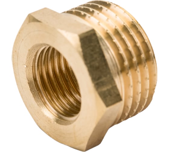 Латунный переход AV Engineering шестиугольный, наружная-внутренняя 1/2x1/4 AVE305001