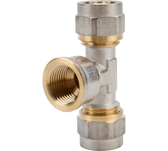 Латунный тройник AV Engineering 1/2x16 2.0 с внутренней резьбой AVE309007