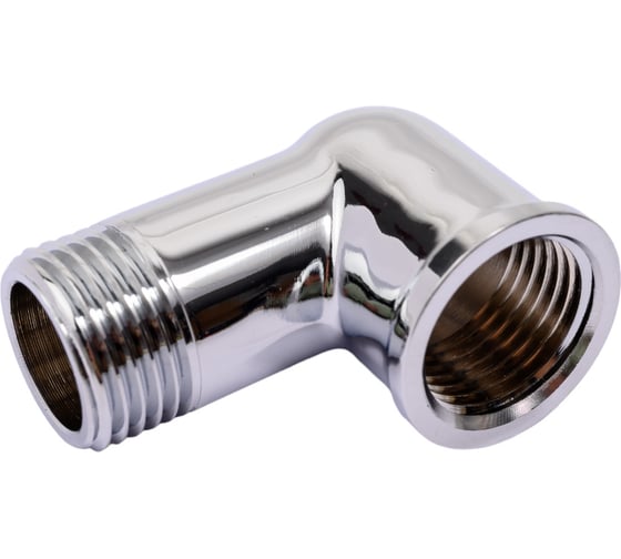 Латунный угольник AV Engineering внутренняя-наружная 1/2 хром AVE307004