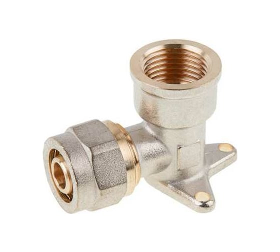 Латунный угольник AV Engineering 16 2.0x1/2 с креплением AVE309012