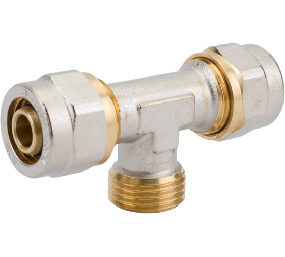Латунный тройник AV Engineering 1/2x16 2.0 с наружной резьбой AVE309008