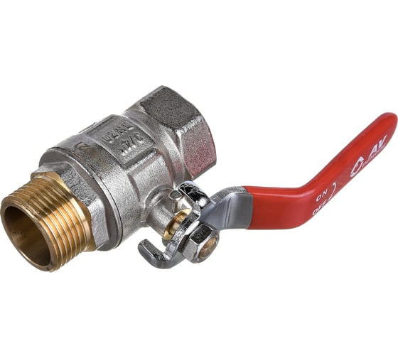 Шаровой кран AV Engineering 3/4 PN40 с внутренней-наружной резьбой, ручка AVE091034 1