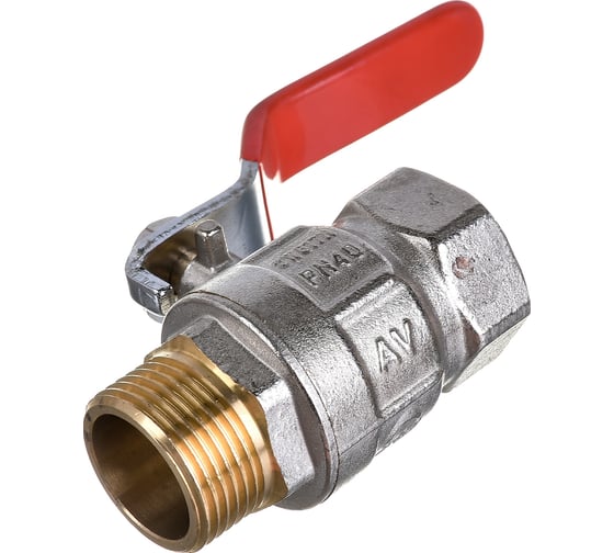 Шаровой кран AV Engineering 3/4 PN40 с внутренней-наружной резьбой, ручка AVE091034
