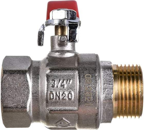 Шаровой кран AV Engineering 3/4 PN40 с внутренней-наружной резьбой, ручка AVE091034