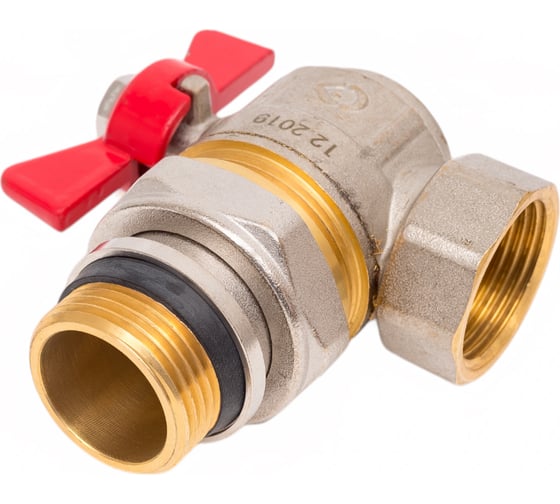Шаровой угловой кран AV Engineering 1 нар-вн бабочка AVE095001E
