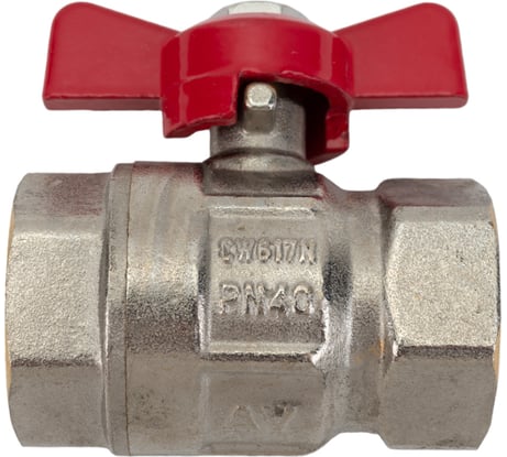 Шаровой кран AV Engineering 3/4 PN40 с внутренней резьбой, бабочка AVE092034