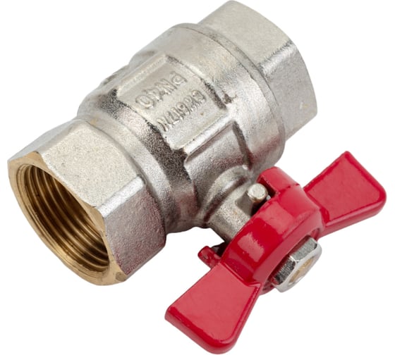 Шаровой кран AV Engineering 3/4 PN40 с внутренней резьбой, бабочка AVE092034